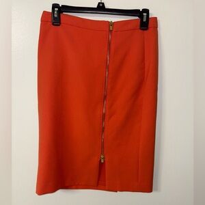 Talbots Vibrant Orange Pencil Skirt